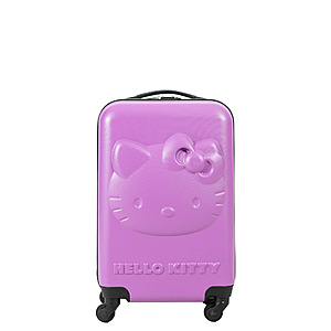 Sanrio Hello Kitty Girl's Embossed Luggage -Pink $60