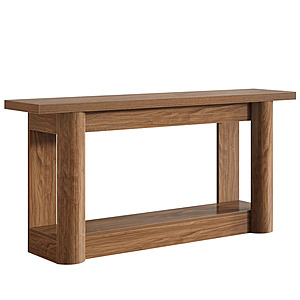 63 in.Brown Rectangle Behind Sofa - Entryway Wood Consolee - Free Shipping W/Code Memorial10 $88.82