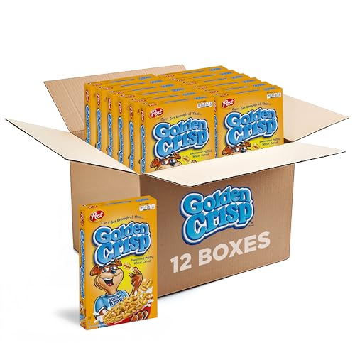 Golden Crisp Sweetened Puffed...eal,14.75 oz Box (Pack of 12