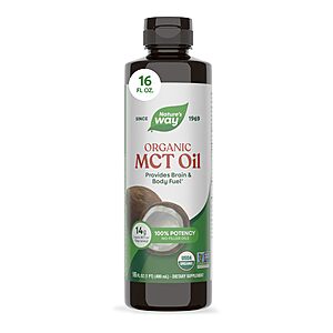 S&S] $10.19:Nature's Way Organic MCT Oil,Keto & Paleo,16 Fl Oz