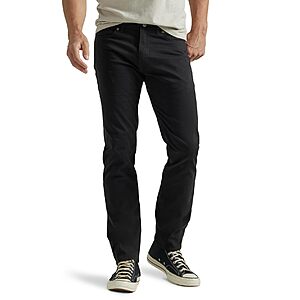 Lee Men's Extreme Motion Slim Straight Jean, Black, all sizes available, free shipping with Prime or $35+ $18.26