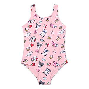 Hello Kitty x Wonder Nation Toddler Girl One-Piece Swimsuit,Sizes 18M-5T ( 2 options) $4.09
