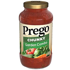 23.75-Ounce Prego Chunky Garden Combo Pasta Sauce $1.84 w/ S&S + Free Shipping w/ Prime or on $35