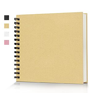 Prime Members:8"x8" Popotop 60-Page Scrapbook Photo Album (Yellow) $3 + Free S&H
