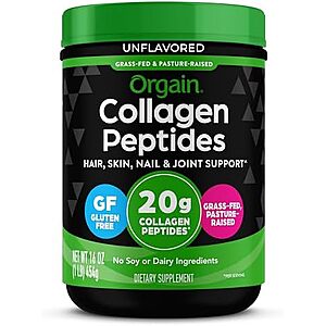 SnS,AC] $11.94* | 1-Pound Orgain Hydrolyzed Collagen Peptides Powder (Unflavored) at Amazon