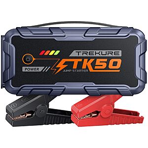 TREKURE Car Battery Jump Starter 8000A 26800mAh,Portable Car Jump Starter for All Gas and 12L Diesel Engines,Power Bank & Battery Jumper $39.59