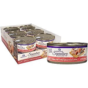 SnS,AC] $16.80* | 12-Pk 5.3oz Wellness CORE Signature Selects Flaked Wet Cat Food (Tuna & Salmon) at Amazon