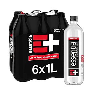 SnS,AC] $5.51 | 6-Pack 33.8-Oz Essentia Water LLC 99.9% Pure Ionized Alkaline Water at Amazon