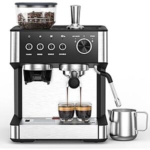 Resale] $62.14 | Electactic 20-Bar Espresso Machine w/ Built-In Grinder (CM8031) (Used - Like New) at Amazon