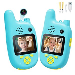 2-Pack Pussan Kids' Walkie Talkies w/ Dual Cameras $9.99 + Free Shipping w/ Prime or on $35
