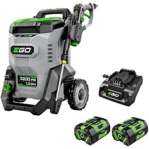 699 | EGO Power+ Electric Pressure Washer,3200 PSI Power Washer,Includes (2) 56V 6.0Ah Batteries and Charger - HPW3204-2 at Amazon