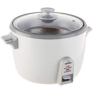 68.09:Zojirushi NHS-18 10-Cup (Uncooked) Rice Cooker,White at Amazon
