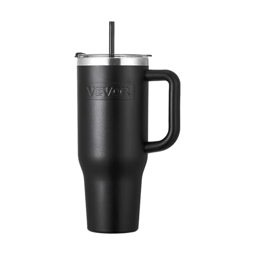 VEVOR 40 oz Insulated Water Bo...or/Outdoor School,Work,Black