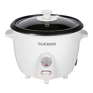 27.99 | CUCKOO One Touch Rice Cooker 12-Cup Cooked,White (CR-0601C) at Amazon