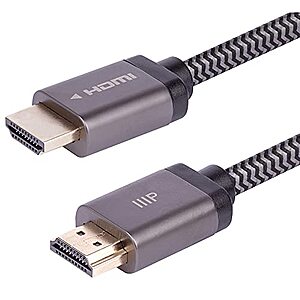 NEW] $11.87 | Monoprice 8K Certified Ultra High Speed HDMI Cable,6ft,Black at Amazon