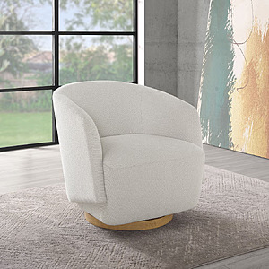 Costco Members:Henredon Murphy Swivel Boucle Chair (Cream) $299.99 + Free Delivery & Setup