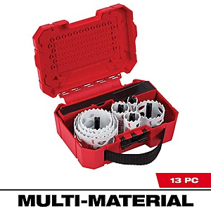 13-Piece Milwaukee Hole Dozer Bi-Metal Hole Saw Set $40.80 + Free Shipping