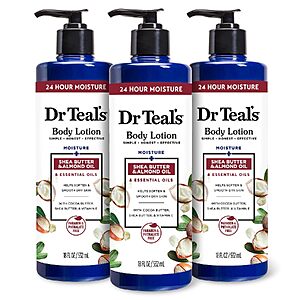 3-Pack 18-Ounce Dr Teal's Shea Butter & Almond Body Lotion $13.11 w/ S&S + Free Shipping w/ Prime or on $35