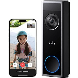 Refurbished:eufy Video Doorbell Camera C31 with 2K FHD Security and Intercom (No Monthly Fees) $43.99 + Free Shipping
