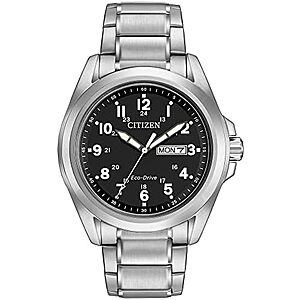 43mm Citizen Men's Eco-Drive Weekender Garrison Field Watch $147 + Free S&H