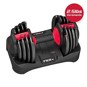 FitRx SmartBell,9 in 1 Adjustable Dumbbell,25 lb - $69 + Free Shipping