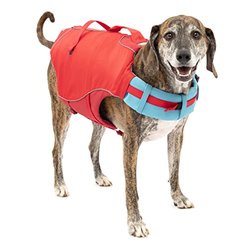 Kurgo Surf n’ Turf Dog Life Ja...ine Washable - Red/Blue,Large
