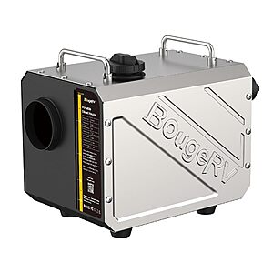 199.99*:BougeRV 5KW All-in-One Diesel Heater,5L Tank,110V/12V,APP & Remote Control,Portable Parking Heater for RV,Truck,Camper,Van,Boat,Garage