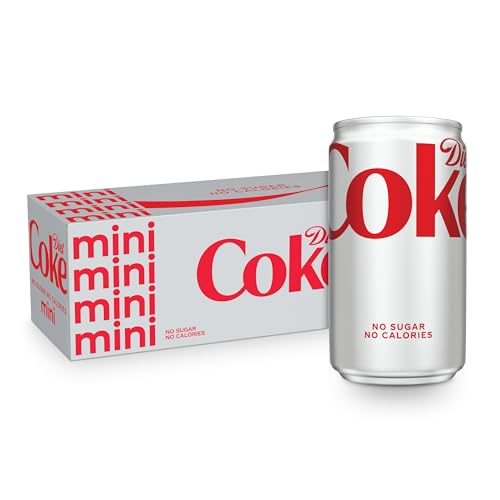 Diet Coke Soda Soft Drink Frid...Mini Cans,7.5 fl oz,10 Pack