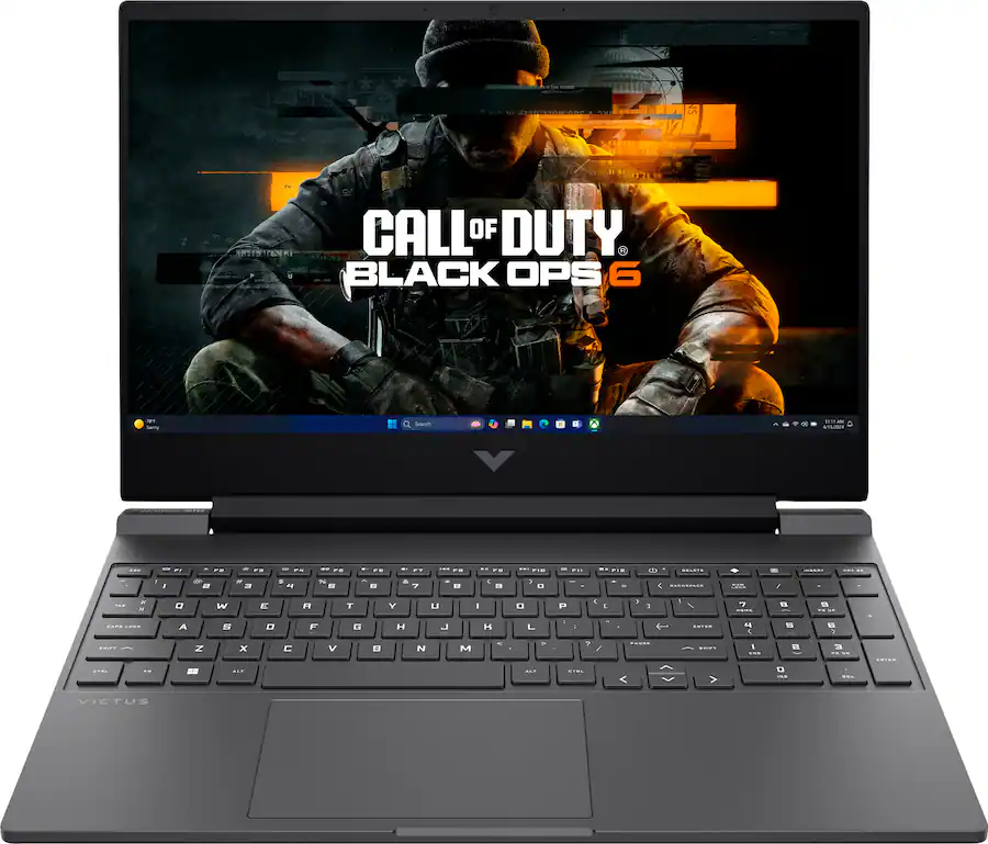 YYMV HP - Victus 15.6" Full HD Gaming Laptop - AMD Ryzen 5-7535HS - 8GB DDR5 Memory - AMD Radeon RX 6550M - 512GB SSD - Mica Silver - Open Box - Fair $287.99