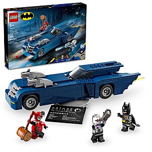 435-Piece LEGO DC Batman:Batman with The Batmobile vs.Harley Quinn & Mr.Freeze Building Set $38.49 + Free Shipping