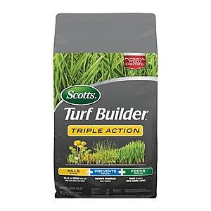 Scotts Triple-Action Max with free ultra fertilizer $42.47 at Home Depot