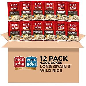 12-Pack 4.3-Oz Rice-A-Roni Long Grain & Wild Rice w/ Herbs $8.90 w/ Subscribe & Save