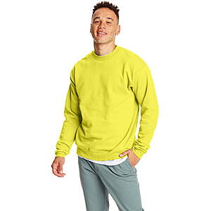 5.94:Hanes Men's and Big Men's EcoSmart Fleece Sweatshirt (Safety Green,3XL Only) at Walmart.com