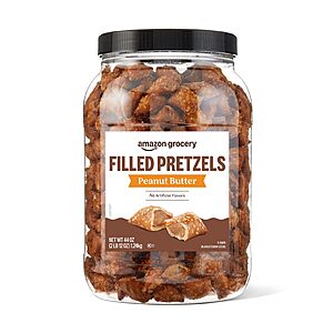 Amazon Brand - Amazon Fresh Peanut Butter Filled Pretzels,44 oz~$6.22 After Coupon & S&S @ Amazon