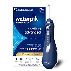 Waterpik Cordless Advanced Portable Water Flosser,Rechargeable(Various Colors) $59.98 + Free S&H at Amazon