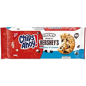 SnS,AC] $2.27* | 9.58-Oz Chips Ahoy!Chewy Hershey's Cookies 'n' Creme Bar-Inspired Cookies at Amazon
