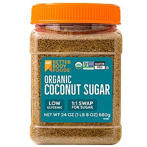 24-Oz BetterBody Foods Organic Coconut Sugar $5.40 w/ S&S
