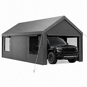 Velway Carport Canopy & Portable Garage,12 x 20 FT $198