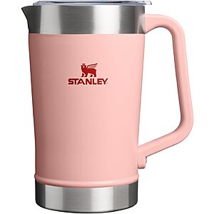 64-Ounce StanleyStay-Chill Vacuum Insulated Stainless Steel Pitcher w/ Lid (Peach Rose) $27.00 + Free Shipping w/ Prime or on $35
