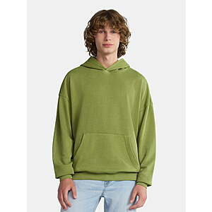 No Boundaries Oversized Hoodie with Long Sleeves,Men's S-2XL (green avocado) - $6.99