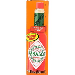 24-Pack 2-Oz TABASCO Original Flavor Pepper Sauce $20.02 ($0.83 Each) + Free Shipping w/ Prime or on $35