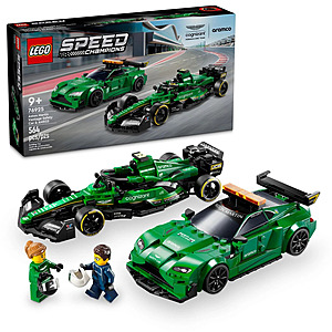 LEGO 76925 Speed Champions Aston Martin Safety Car & AMR23 Racing Car Toy,2 Vehicles Included,564 Pieces $17.48
