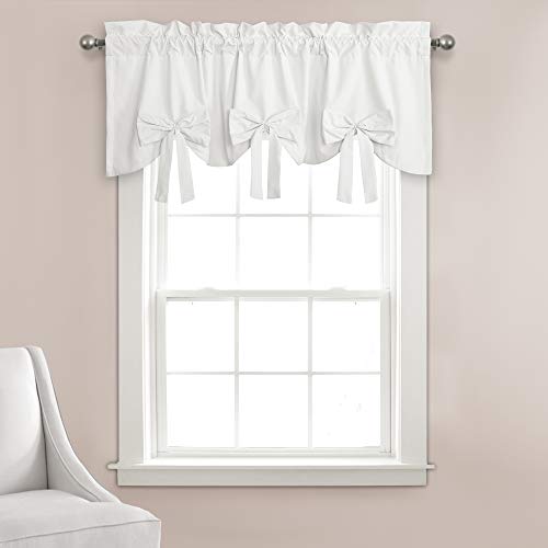Lush Decor Melody Bow Valance...Valance Curtains for Bathroom