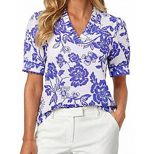 GRACE KARIN Women Boho V-Neck Floral Tops (Various) $8.50 + Free Shipping w/ Prime or on $35