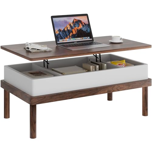 Shintenchi Coffee Table,Lift...ng Room,Office,Home (Walnut
