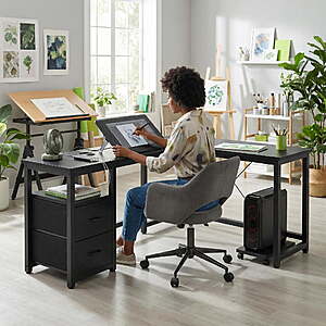 Lofka 66 Inch L Shaped Home Office Desk $59.99