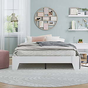 Hillsdale Furniture Casey Full Size Wood Platform Bed (White) $65 + Free Shipping
