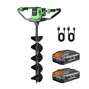 WORKPROX 40V Auger Post Hole Digger,8" Electric Auger with Two 4Ah Batteries,Cordless $239