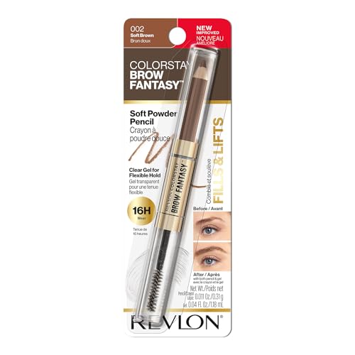 Revlon ColorStay Brow Fantasy,...ffer for Women,002 Soft Brown