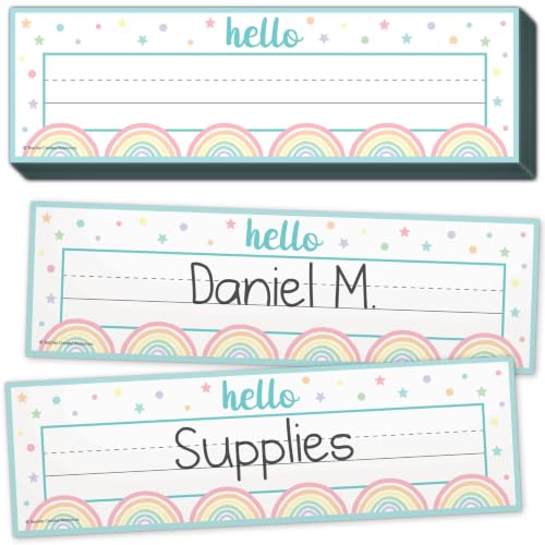 Teacher Created Resources Pastel Pop Flat Name Plates